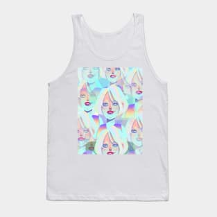 pearl girl makeup vector Tank Top